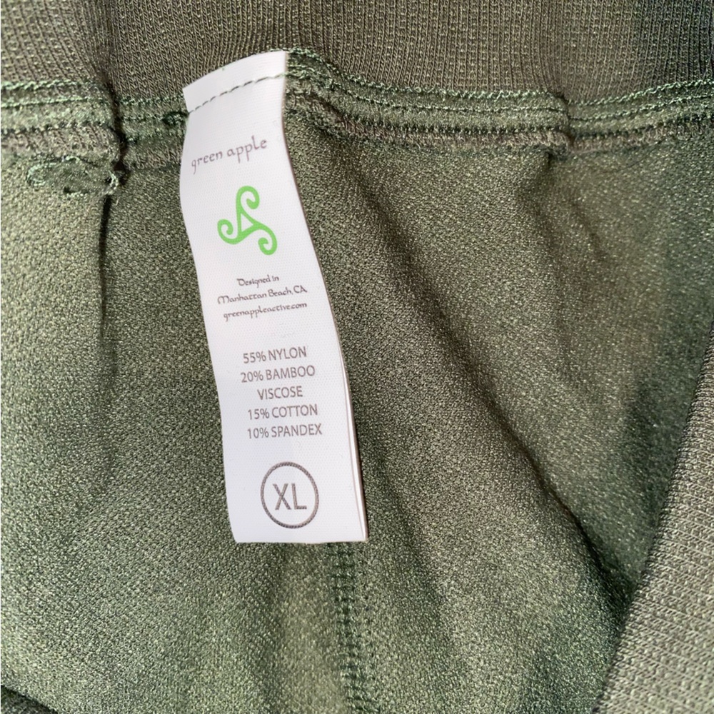 Green Apple Olive Flare Pants - Picture 9 of 11